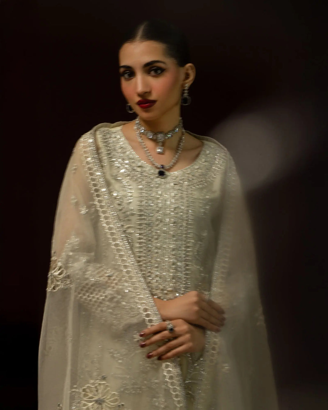 3 Piece Organza Suit | 1122-ST-ORZ - Sha Posh Textile