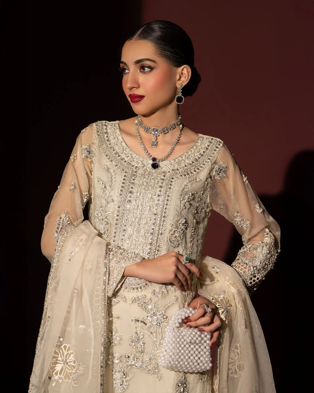 3 Piece Organza Suit | 1122-ST-ORZ - Sha Posh Textile