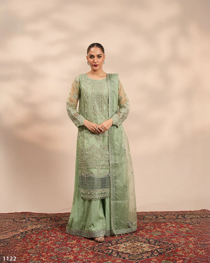 3 Piece Organza Suit | 1122-ST-ORZ - Sha Posh Textile