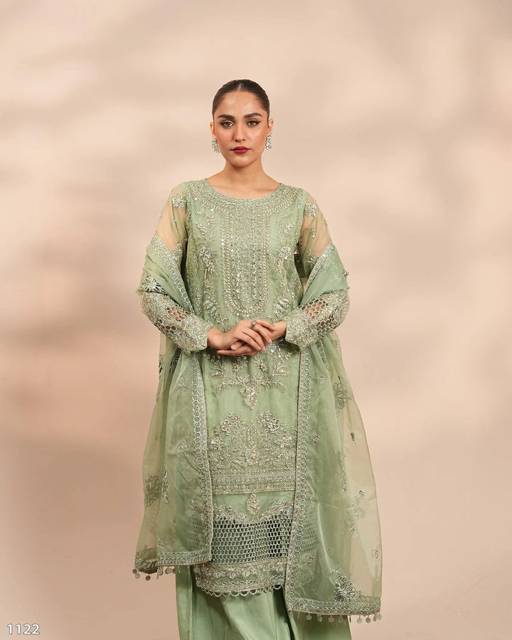 3 Piece Organza Suit | 1122-ST-ORZ - Sha Posh Textile