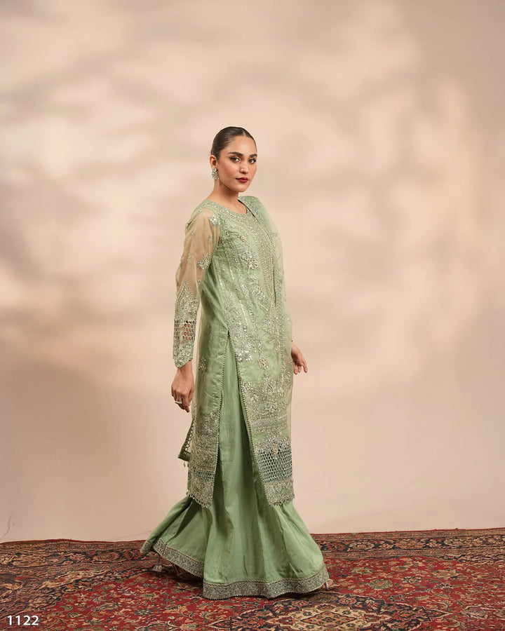 3 Piece Organza Suit | 1122-ST-ORZ - Sha Posh Textile