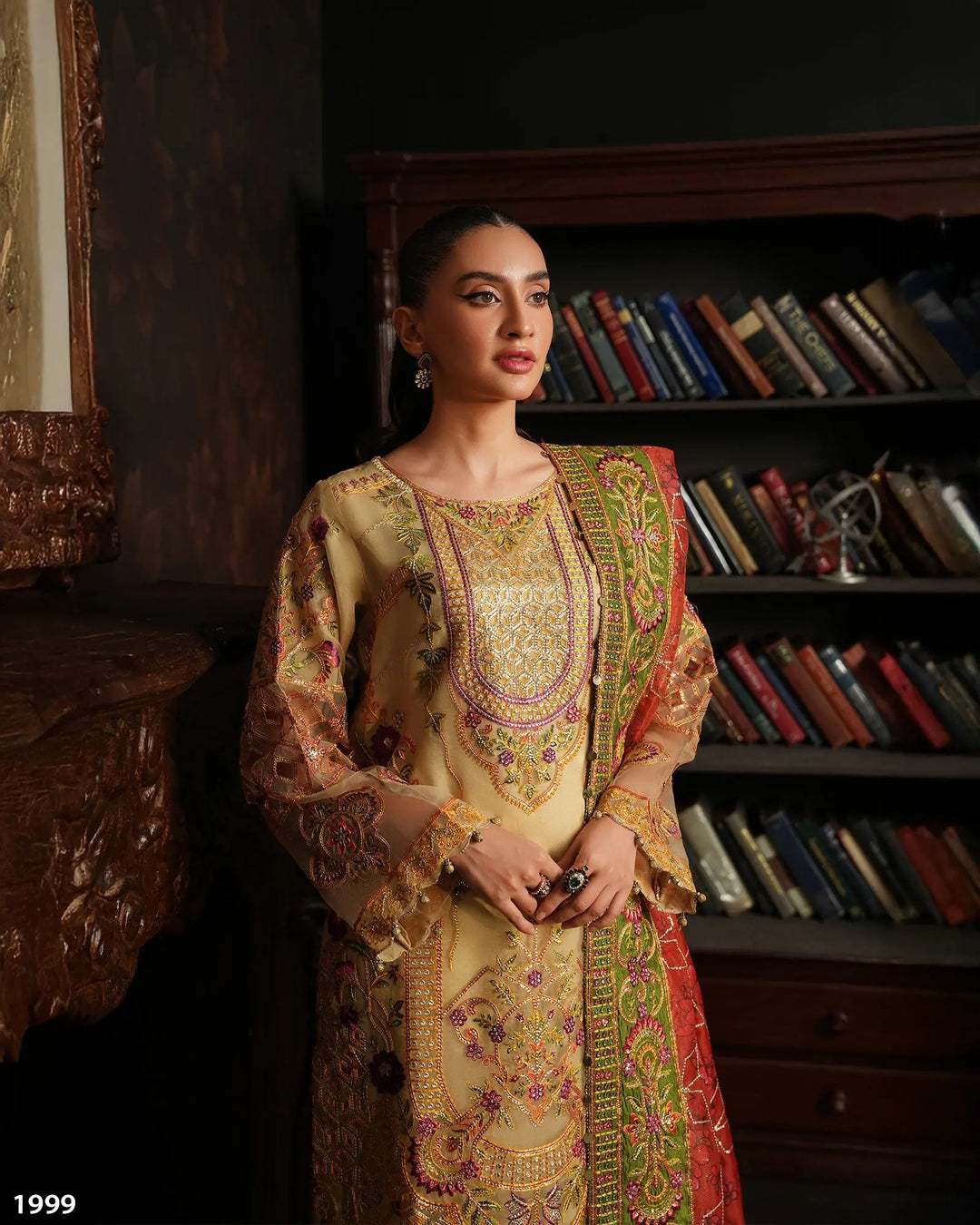 3 Piece Organza Suit | 1999-NA-ORZ - Sha Posh Textile