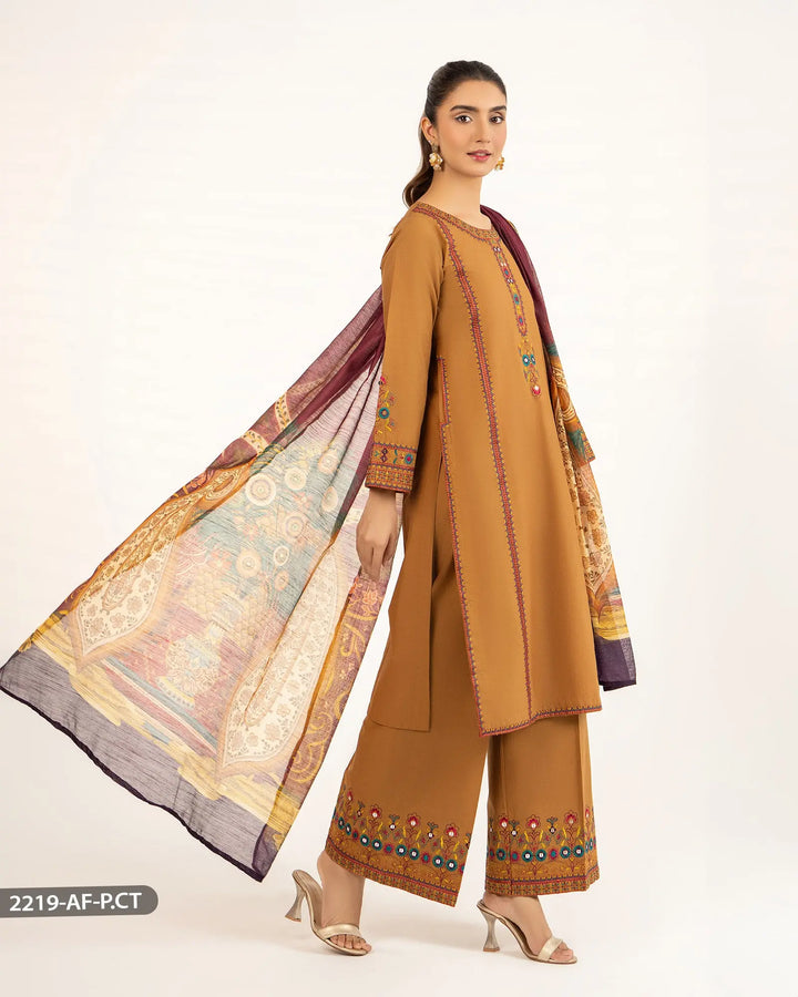 3 Piece Poplin Cotton Suit | 2219-AF-P.CT - Sha Posh Textile