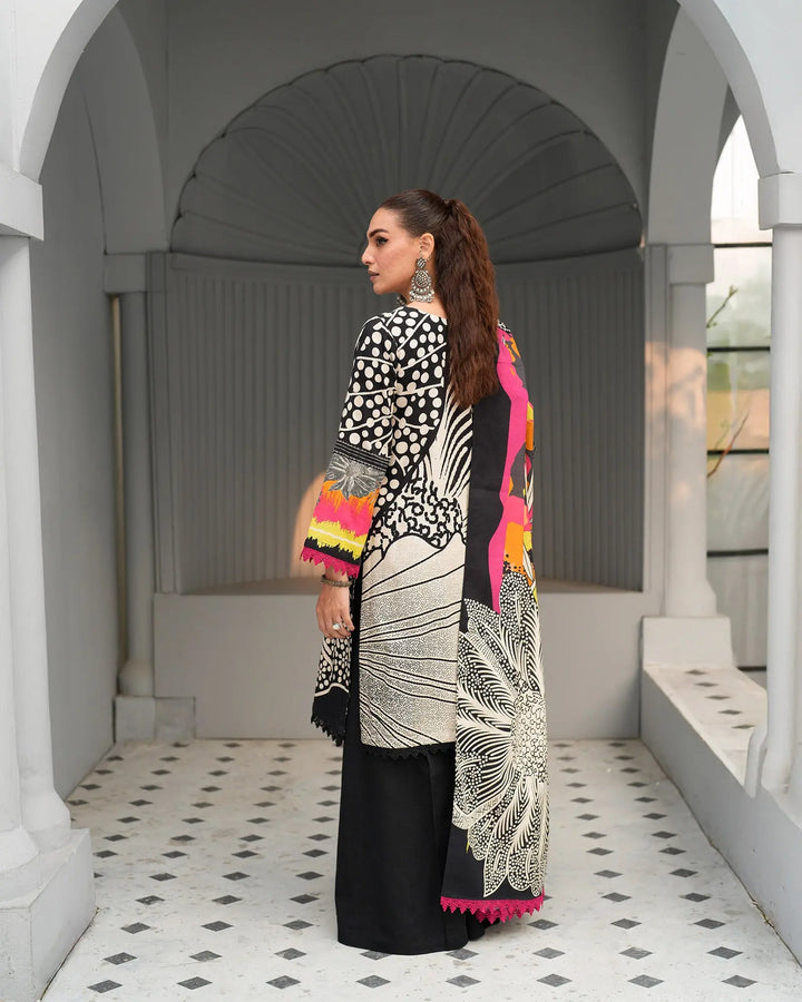 3 Piece - Printed Embroidered Khaddar Suit Unstitched | UNFF019 - Sha Posh Textile