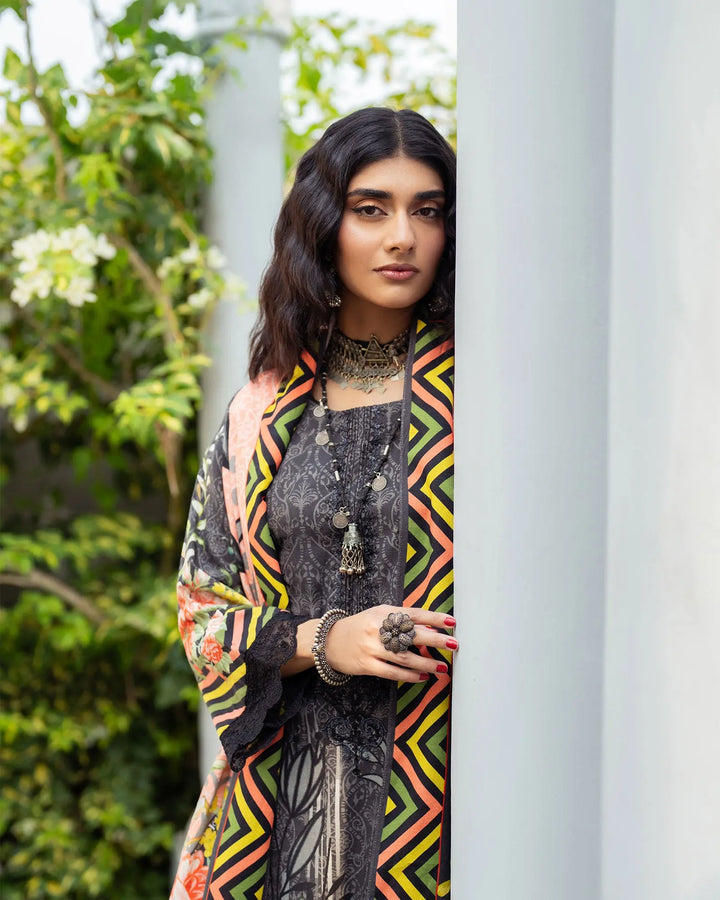 3 Piece - Printed Embroidered Khaddar Suit Unstitched | UNFF036-KD - Sha Posh Textile
