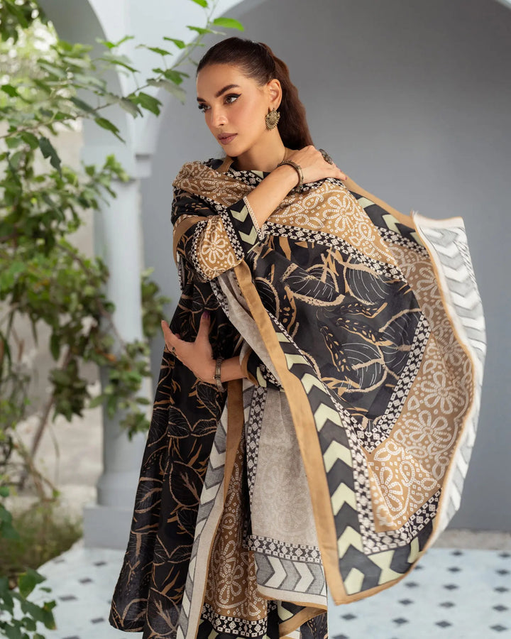3 Piece - Printed Khaddar Suit Unstitched | UNFF039-KD - Sha Posh Textile