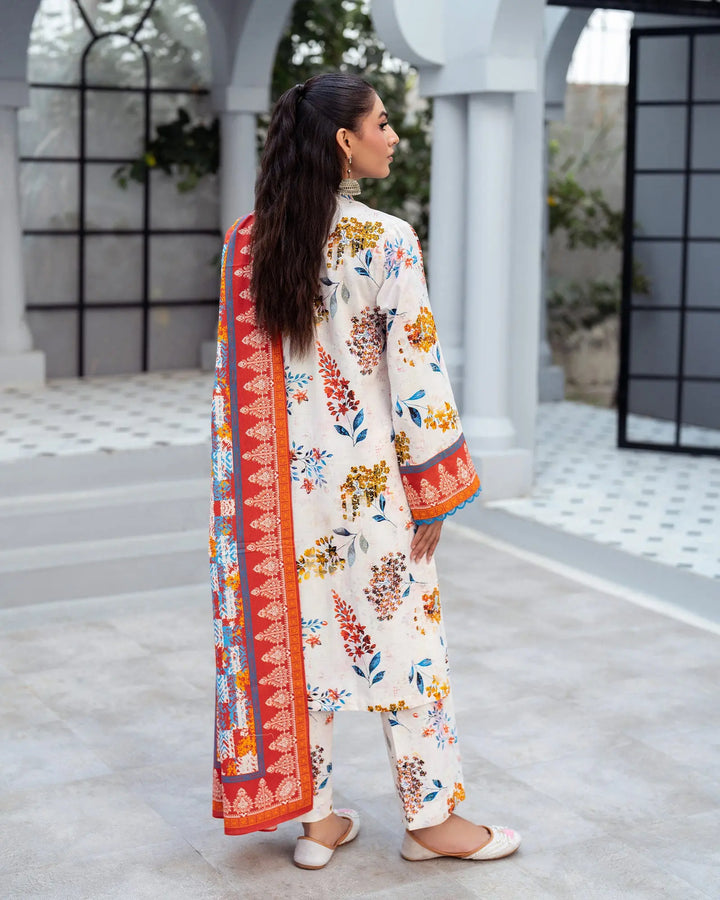 3 Piece - Printed Khaddar Suit Unstitched | UNFF042-KD - Sha Posh Textile