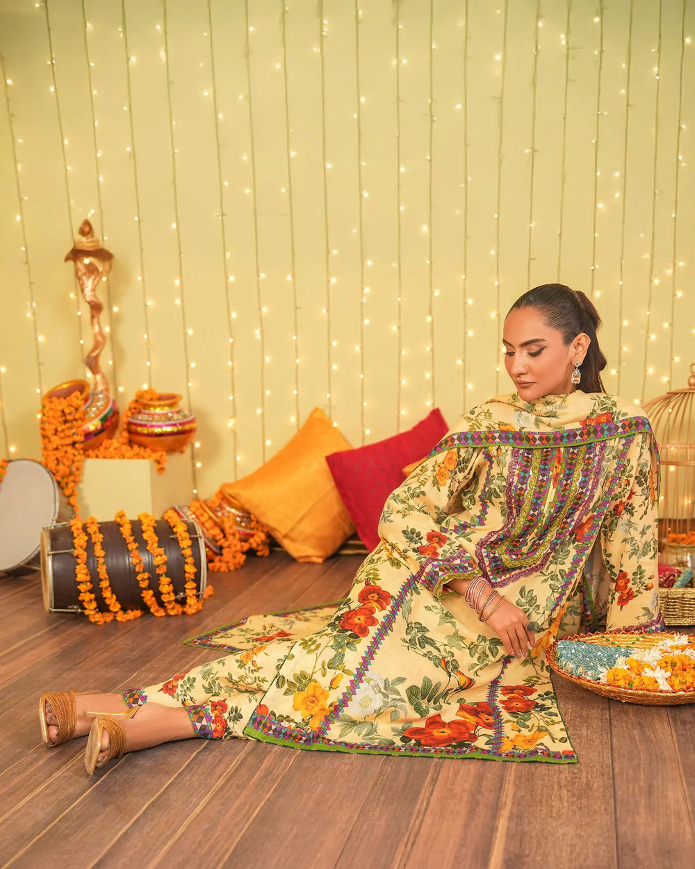 3 Piece Raw Silk Suit Stitched | 16275-IG-RWS - Sha Posh Textile