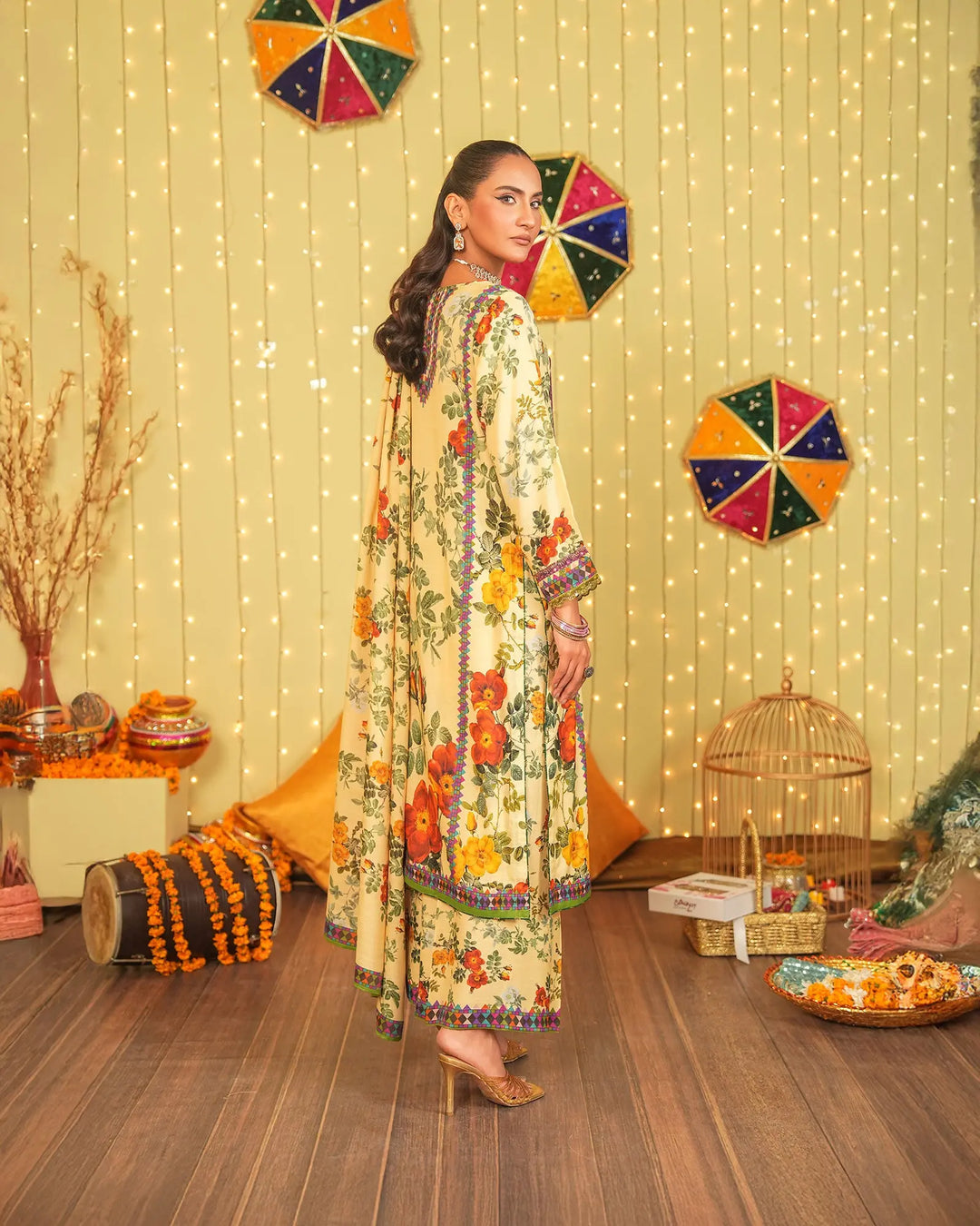 3 Piece Raw Silk Suit Stitched | 16275-IG-RWS - Sha Posh Textile