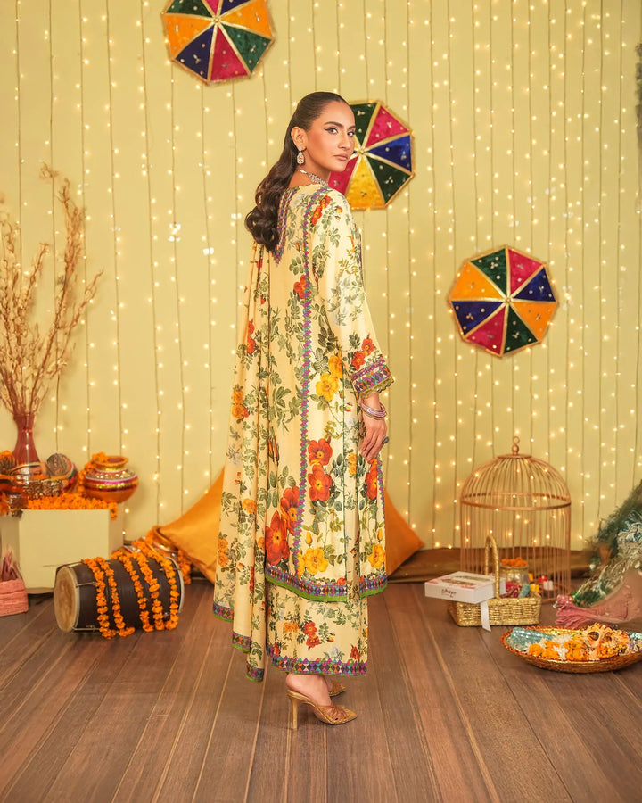 3 Piece Raw Silk Suit Stitched | 16275-IG-RWS - Sha Posh Textile