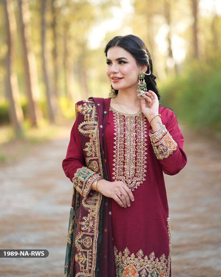 3 Piece Raw Silk Suit | 1989-NA-RWS - Sha Posh Textile