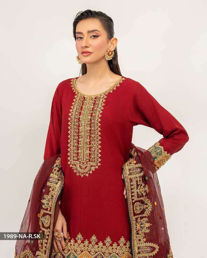 3 Piece Raw Silk Suit | 1989-NA-RWS - Sha Posh Textile