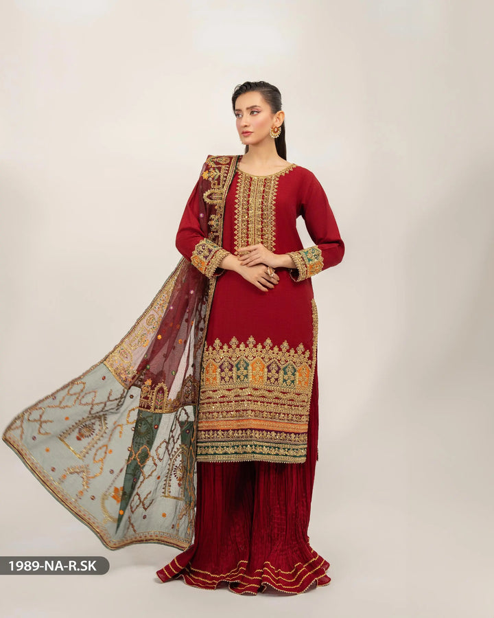 3 Piece Raw Silk Suit | 1989-NA-RWS - Sha Posh Textile