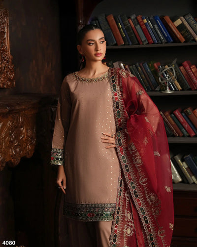 3-Piece Ready-to-Wear Bindi BADLA Suit | 4080-SJ-B.BADLA - Sha Posh Textile