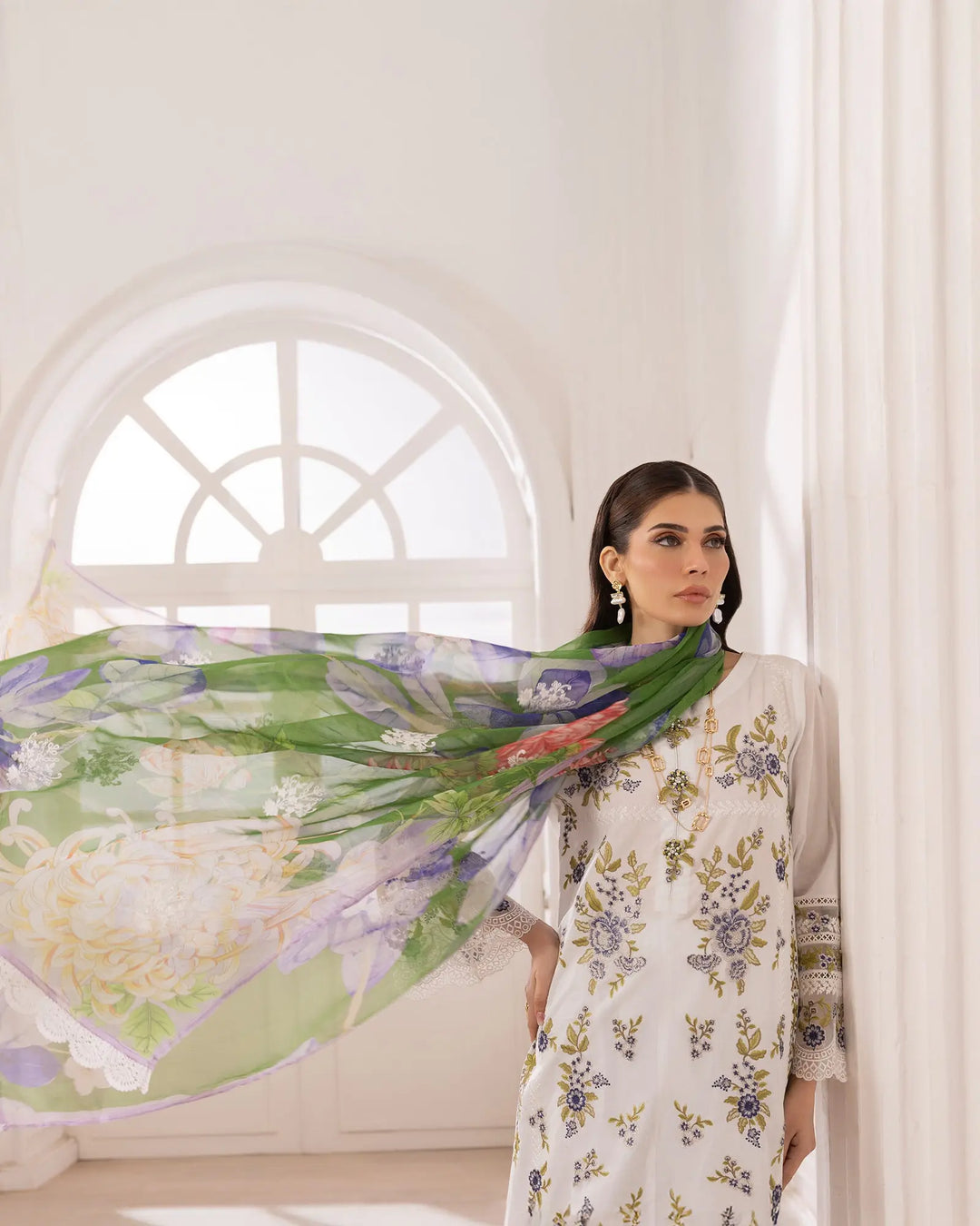3-Piece Ready-to-Wear Cambric Cotton Suit | 1120-ST-K.CT Sha Posh Textile