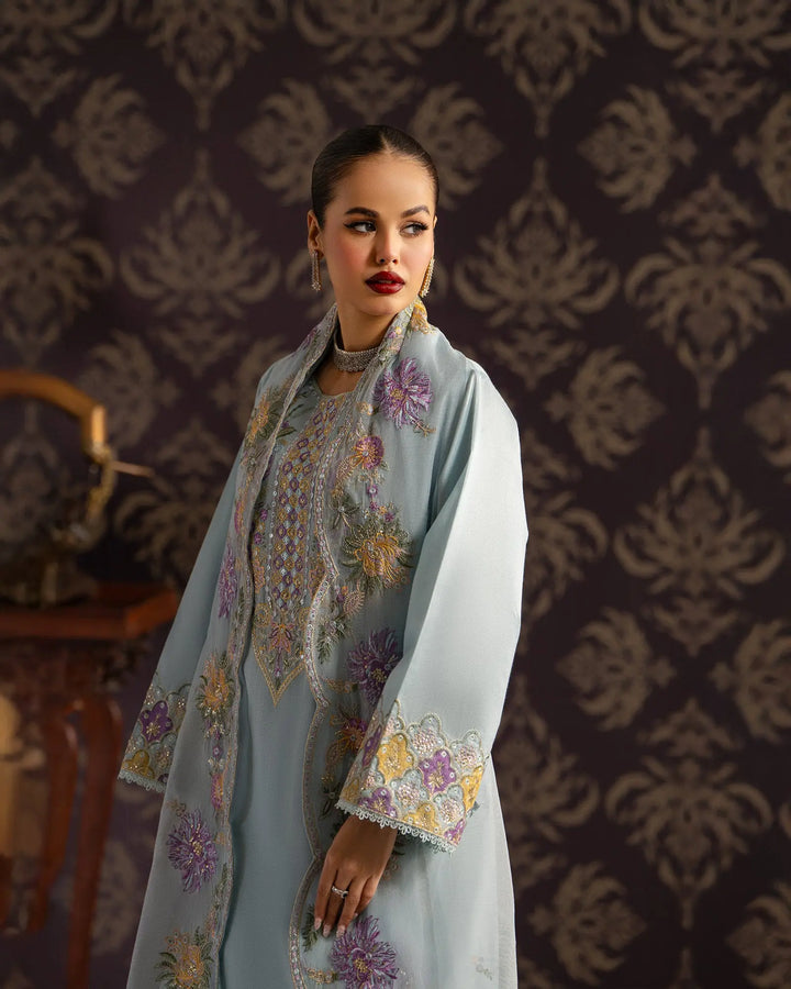 3-Piece Ready-to-Wear Chambery Katan Suit | 4087-SJ-S.KTN - Sha Posh Textile