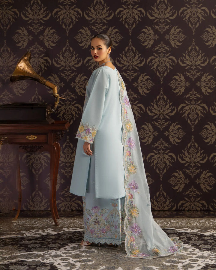 3-Piece Ready-to-Wear Chambery Katan Suit | 4087-SJ-S.KTN - Sha Posh Textile