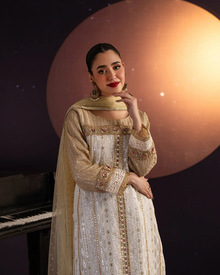 3-Piece Ready-to-Wear Chiffon Suit | 37007-HM-CF - Sha Posh Textile