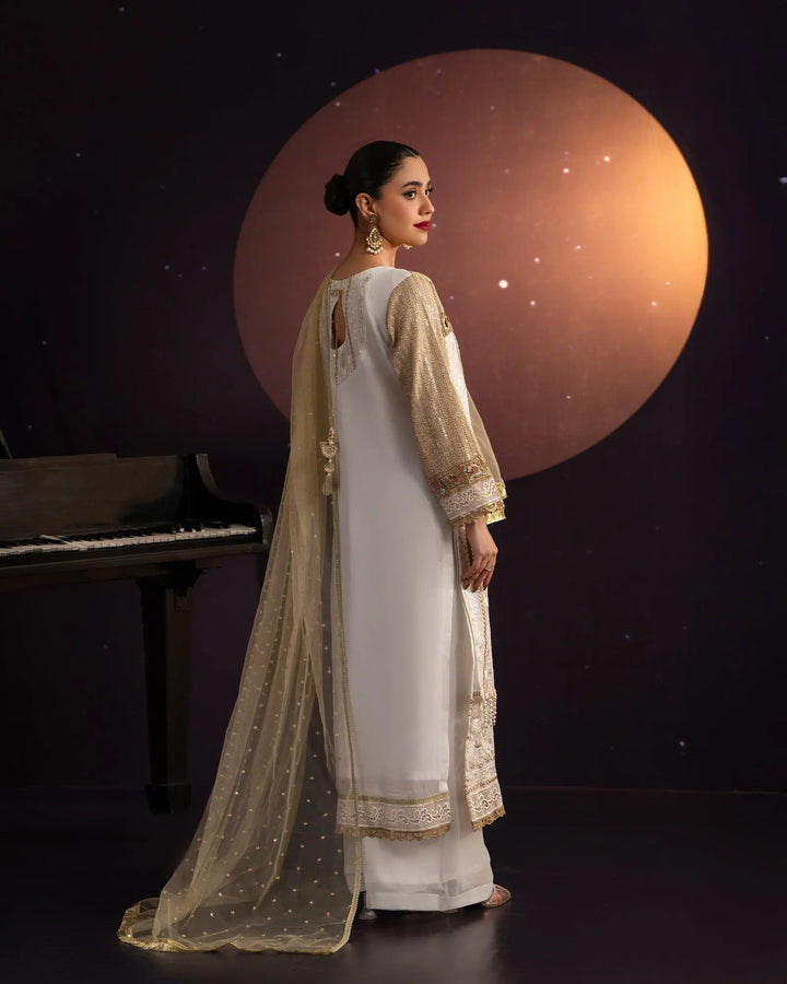 3-Piece Ready-to-Wear Chiffon Suit | 37007-HM-CF - Sha Posh Textile