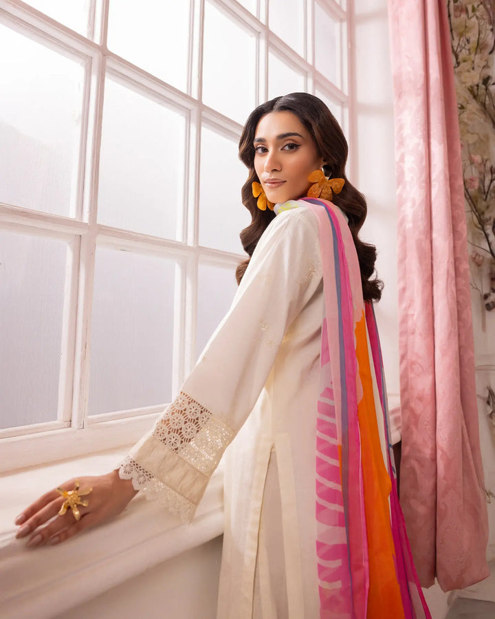 3-Piece Ready-to-Wear Jacquard Cotton Suit | 17166-IG-J.CT - Sha Posh Textile