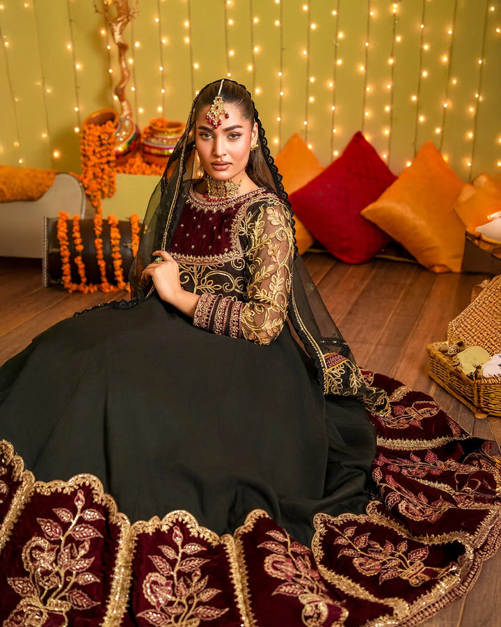 3-Piece Ready-to-Wear Katan Maxi | 414-AR-P.P.KTN - Sha Posh Textile