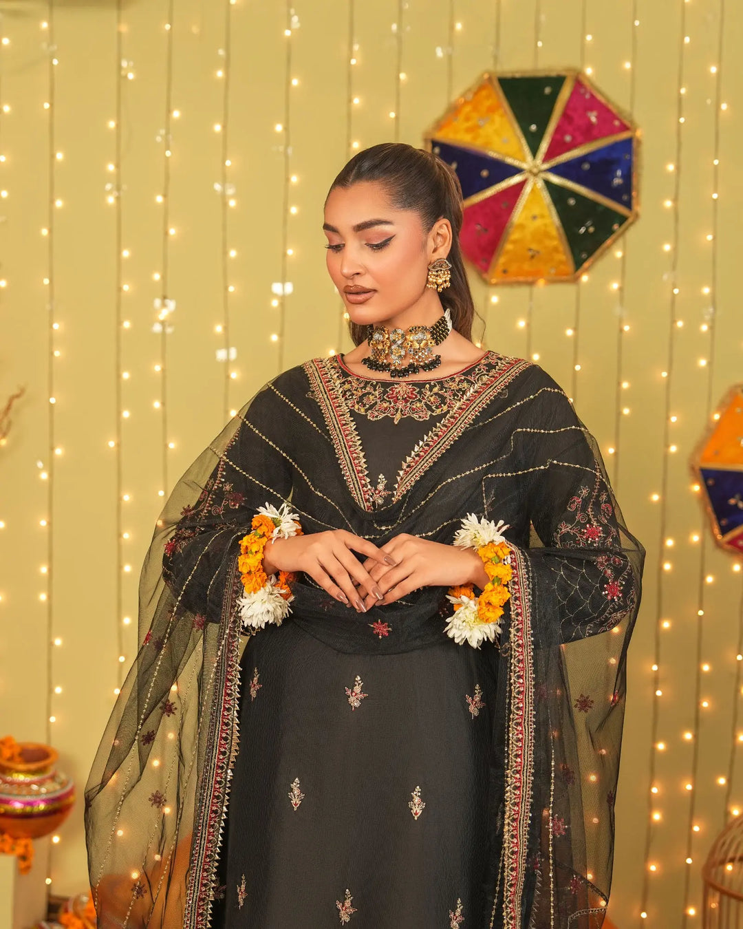 3-Piece Ready-to-Wear Katan Suit | 9733-IG-S.KTN - Sha Posh Textile