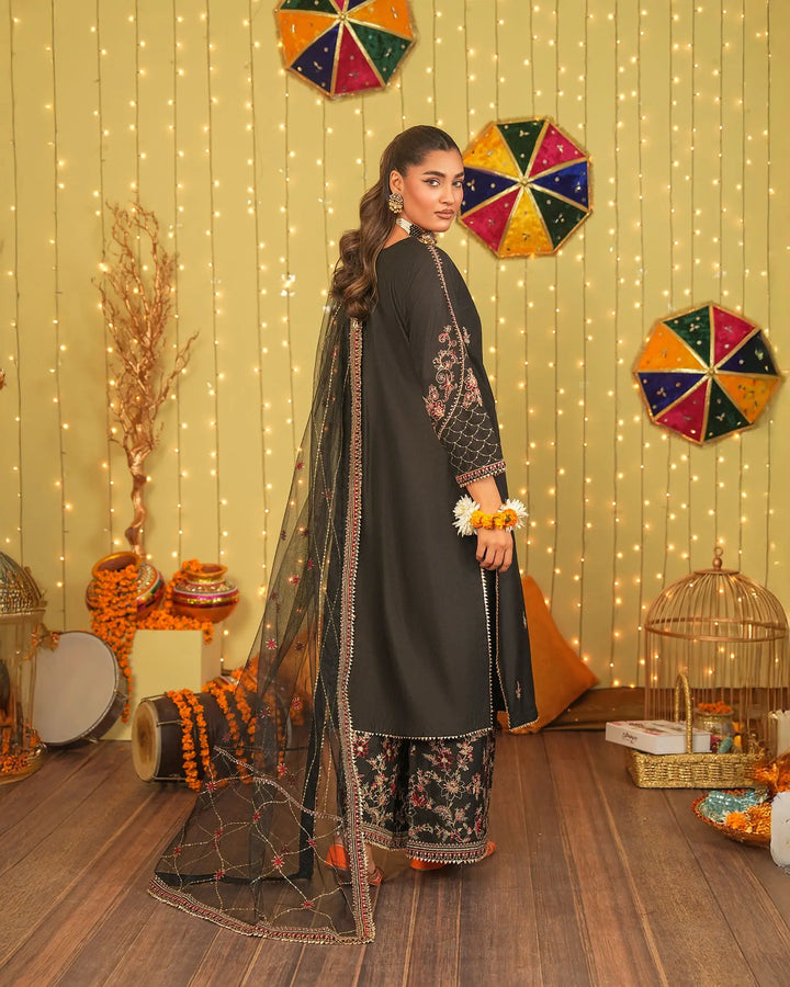 3-Piece Ready-to-Wear Katan Suit | 9733-IG-S.KTN - Sha Posh Textile