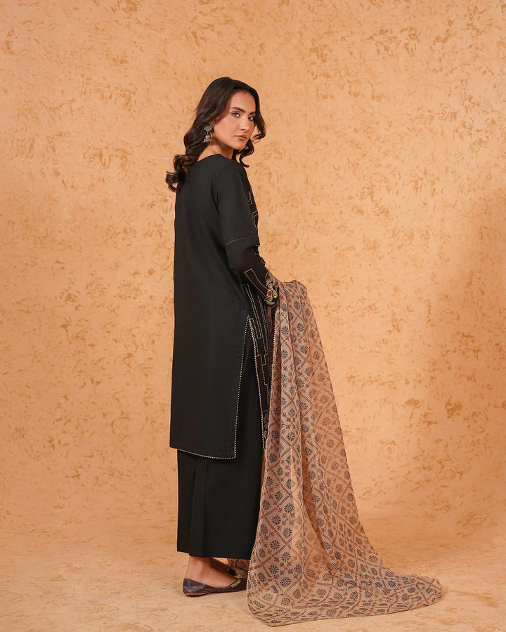 3-Piece Ready-to-Wear Khaddar Suit | 304-BG-KD - Sha Posh Textile
