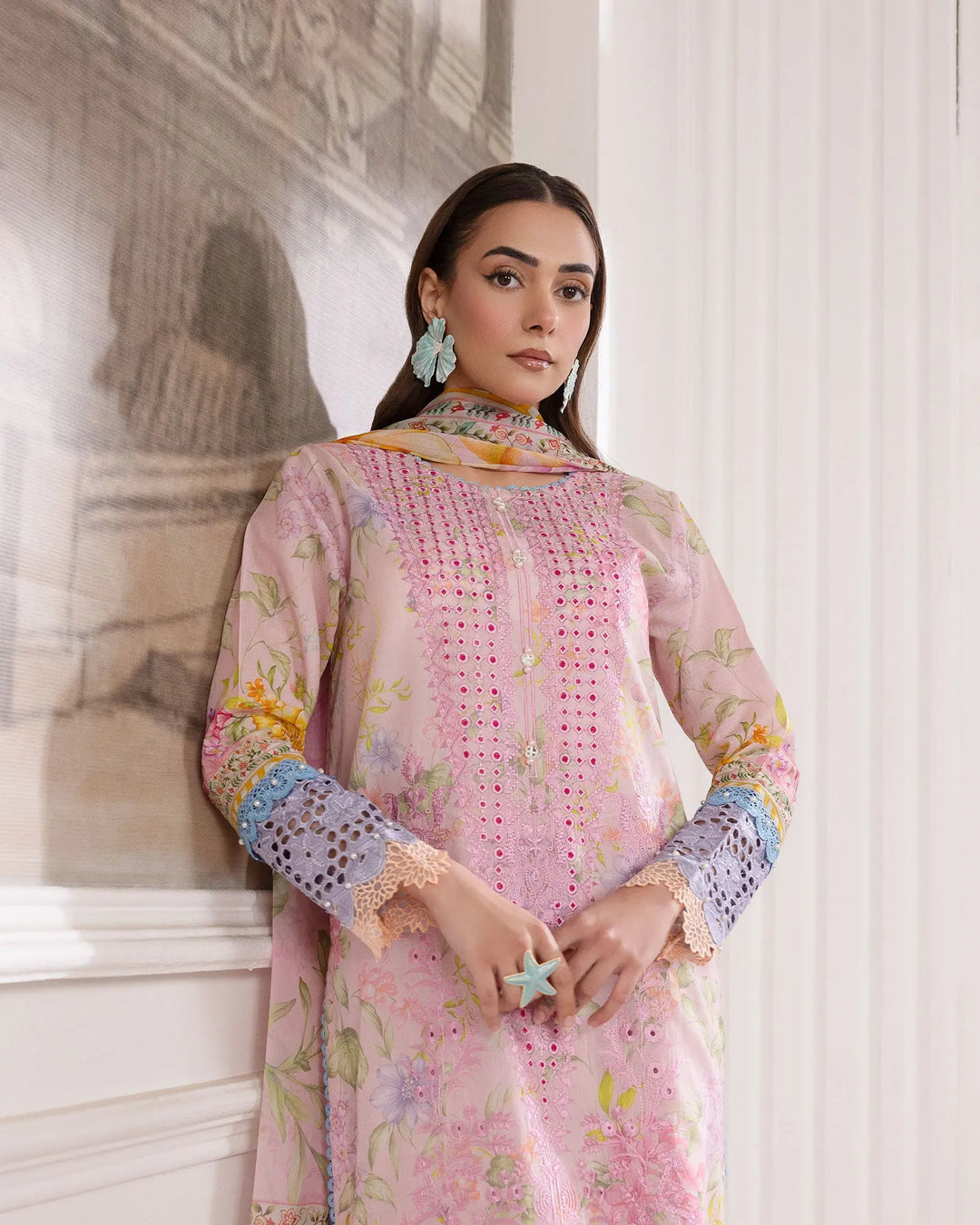 3-Piece Ready-to-Wear Lawn Suit 17227-IG-LWN Sha Posh Textile