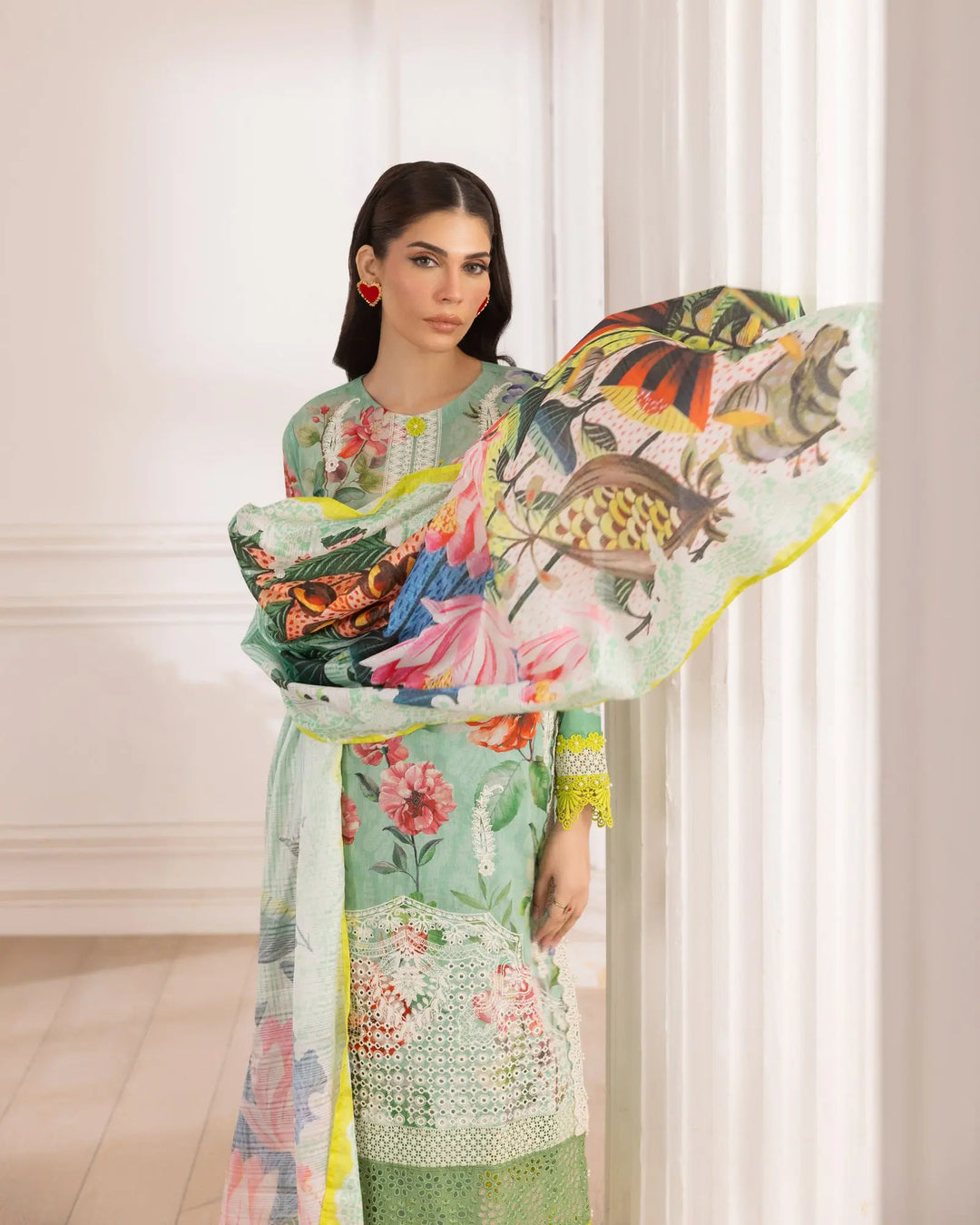 3-Piece Ready-to-Wear Lawn Suit | 17232-IG-LWN - Sha Posh Textile