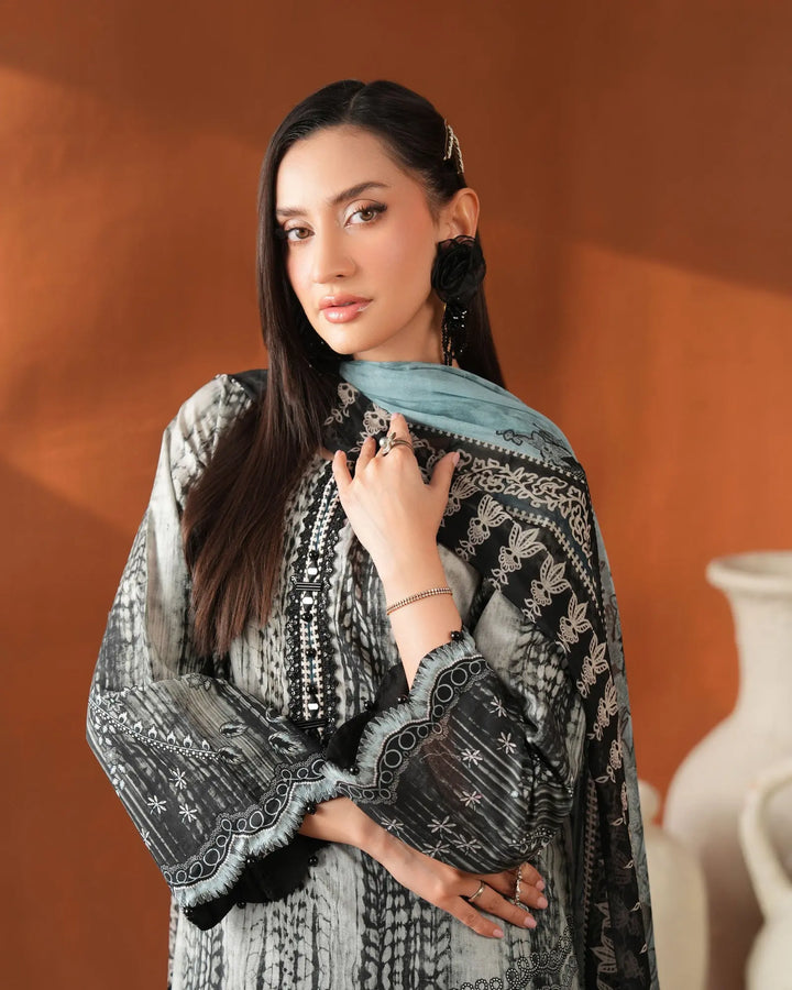 3-Piece Ready-to-Wear Lawn Suit | 17321-IG-LWN Sha Posh Textile