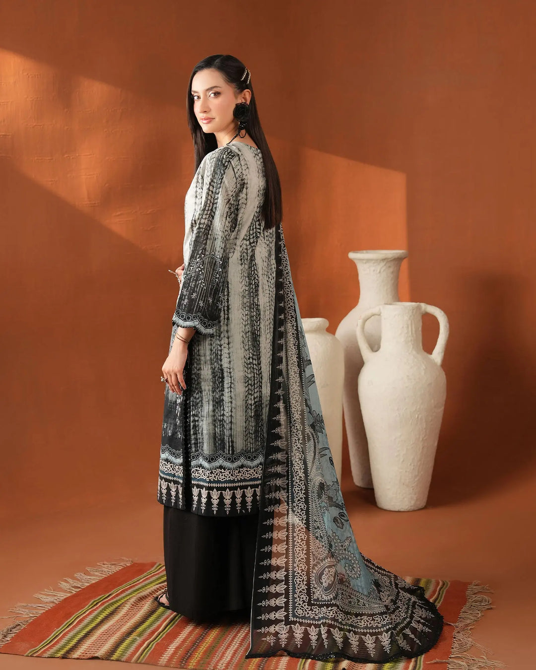 3-Piece Ready-to-Wear Lawn Suit | 17321-IG-LWN Sha Posh Textile
