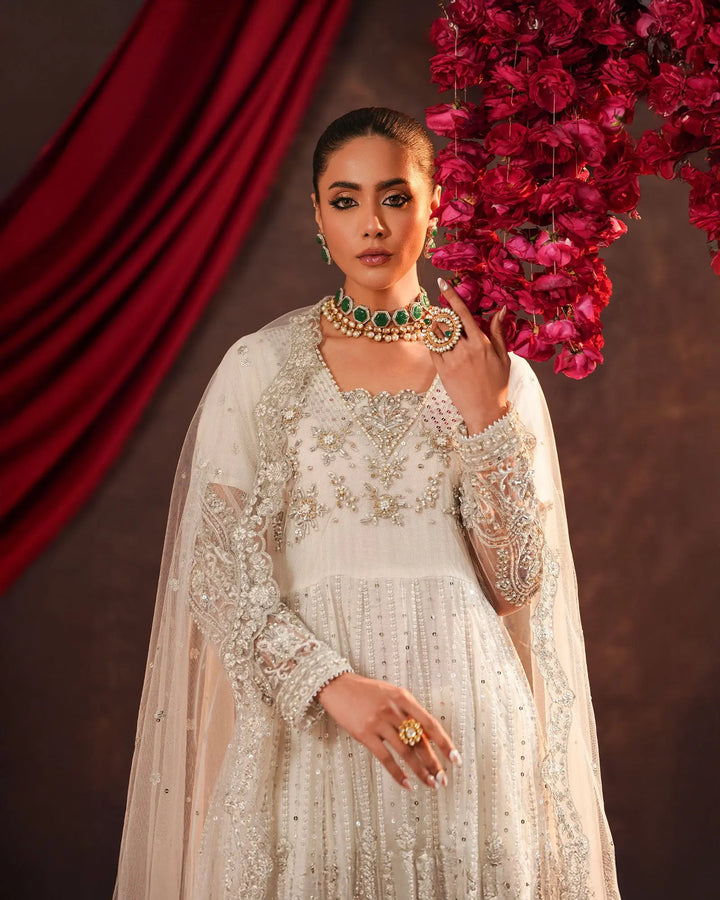 3-Piece Ready-to-Wear Net Frock | 9720-IG-NT Sha Posh Textile