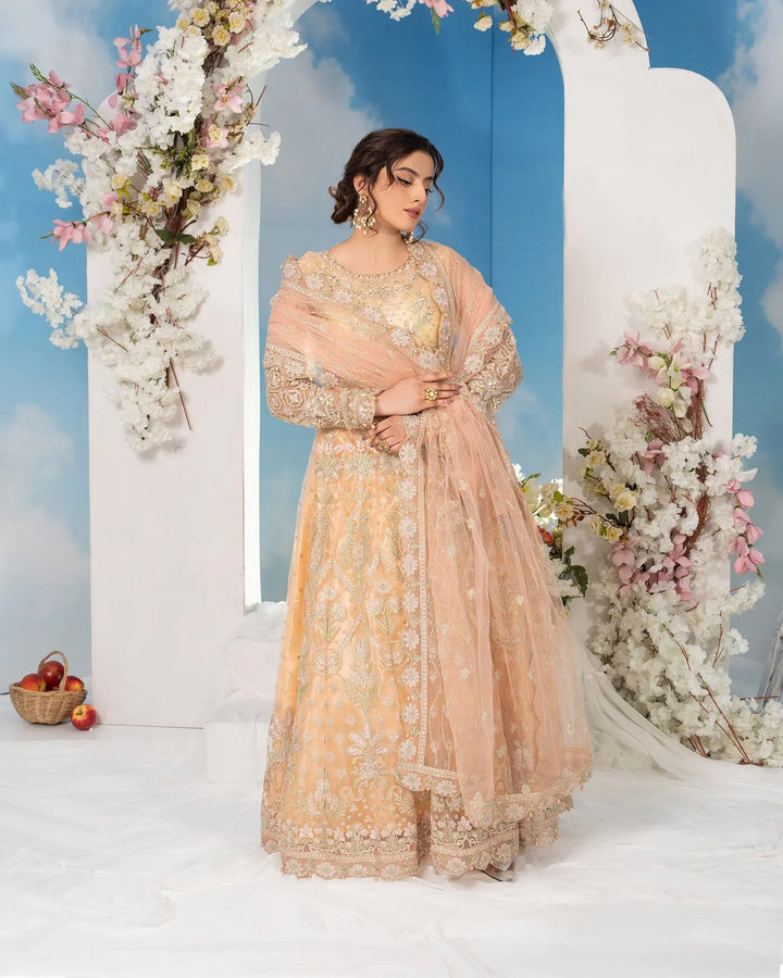 3-Piece Ready-to-Wear Net Maxi | 4082-SJ-NT - Sha Posh Textile