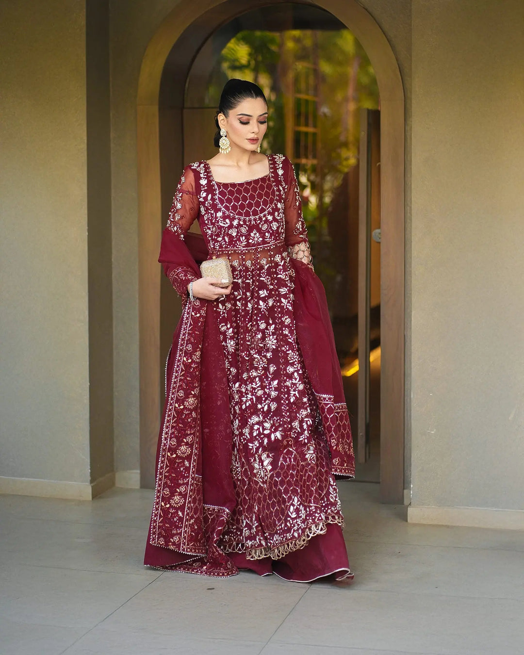 3-Piece Ready-to-Wear Organza Maxi | 421-AR-ORZ - Sha Posh Textile