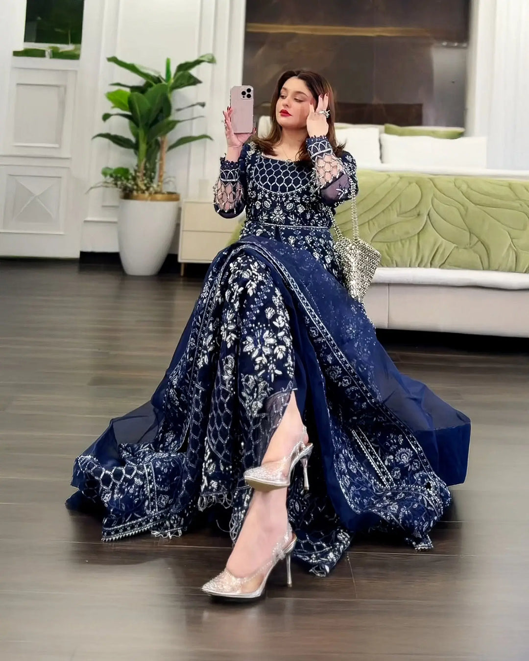 3-Piece Ready-to-Wear Organza Maxi | 421-AR-ORZ - Sha Posh Textile