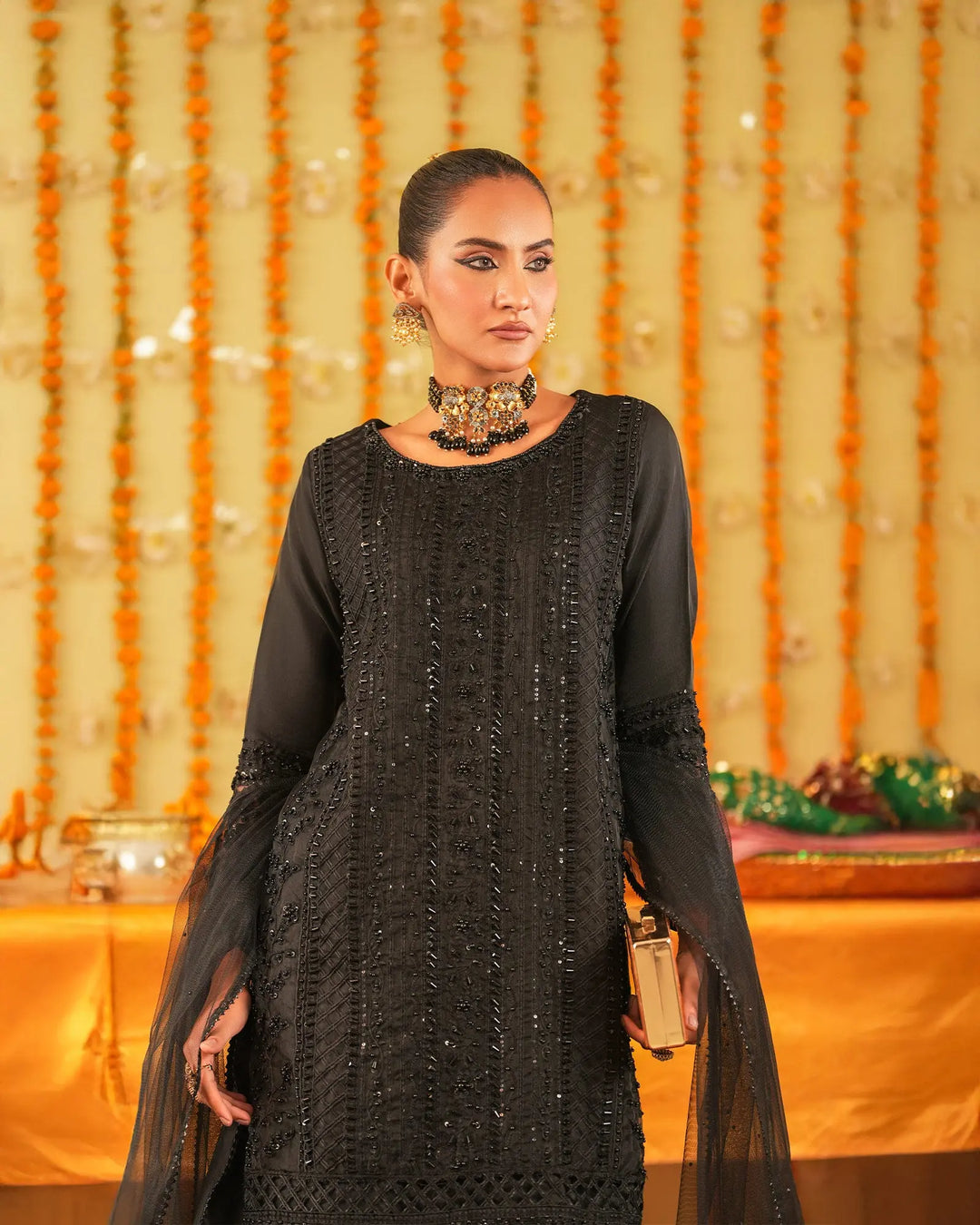 3-Piece Ready-to-Wear Organza Suit | 1137-ST-ORZ - Sha Posh Textile