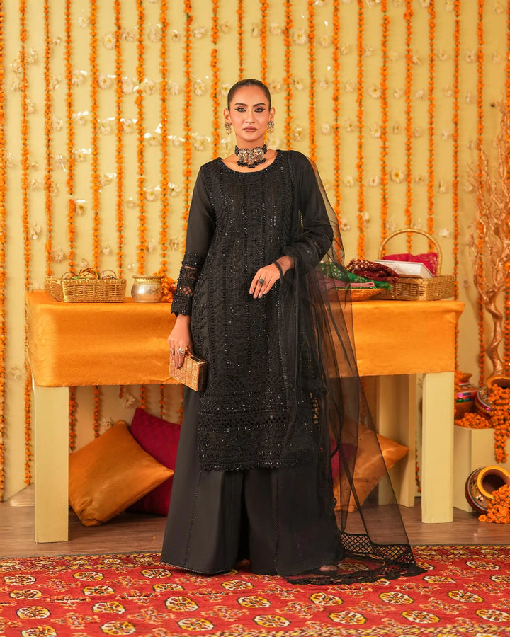 3-Piece Ready-to-Wear Organza Suit | 1137-ST-ORZ - Sha Posh Textile