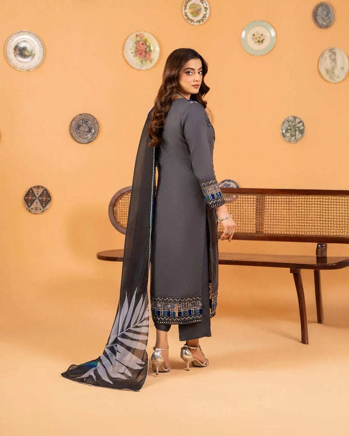 3-Piece Ready-to-Wear Organza Suit | 303-BG-ORZ - Sha Posh Textile