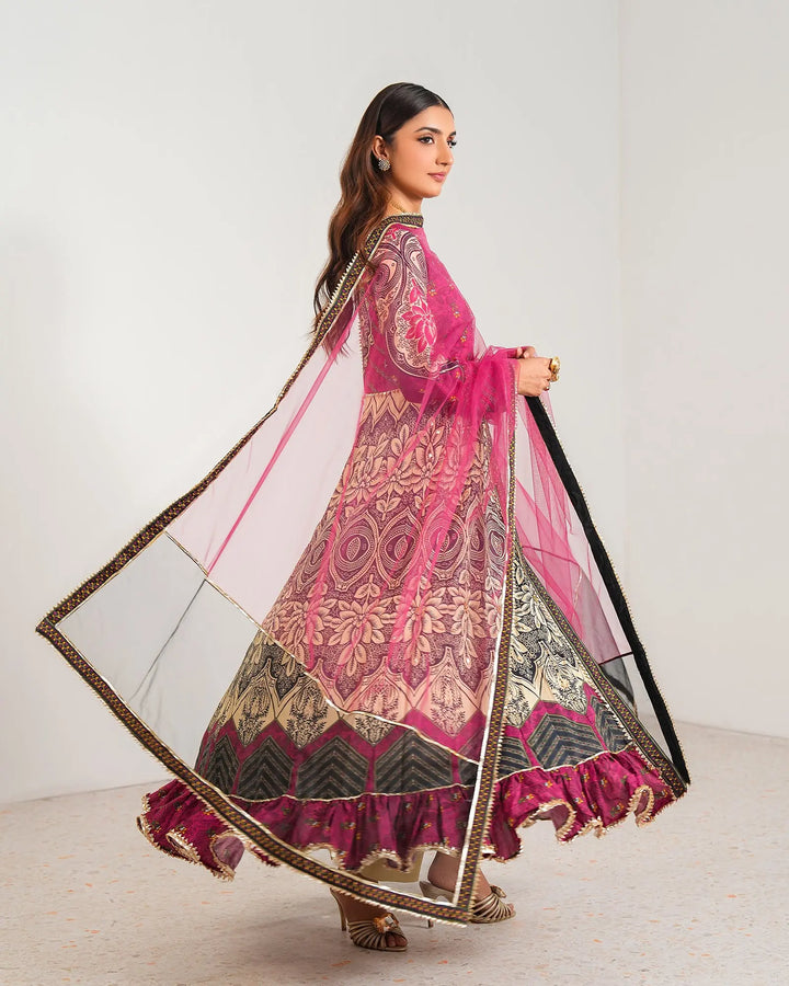 3-Piece Ready-to-Wear Raw Silk Frock | 17223-IG-RWS Sha Posh Textile