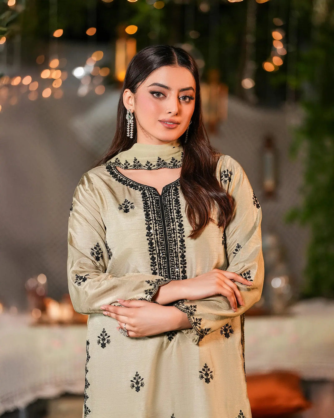 3-Piece Ready-to-Wear Raw Silk Suit | 1146-ST-RWS Sha Posh Textile