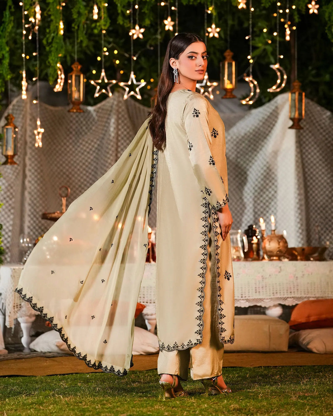 3-Piece Ready-to-Wear Raw Silk Suit | 1146-ST-RWS Sha Posh Textile