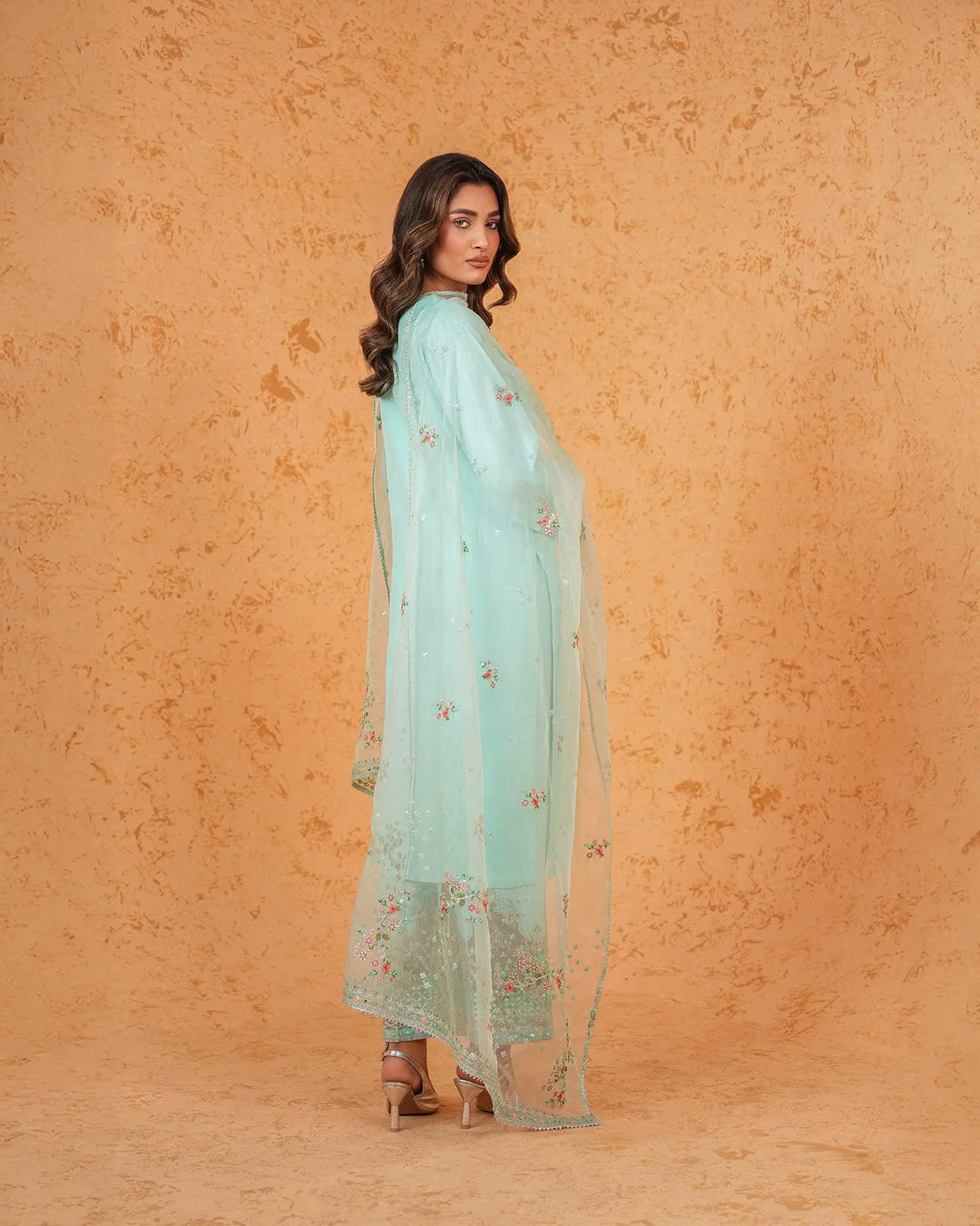 3-Piece Ready-to-Wear Raw Silk Suit | 2272-AF-D.RWS - Sha Posh Textile