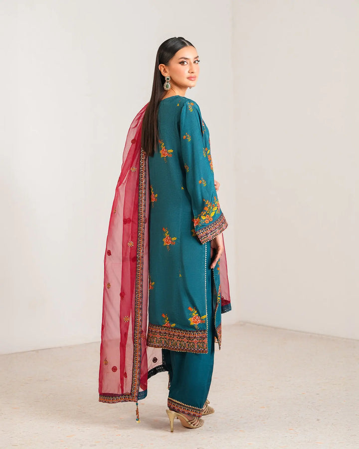 3-Piece Ready-to-Wear Raw Silk Suit | 4093-SJ-RWS Sha Posh Textile