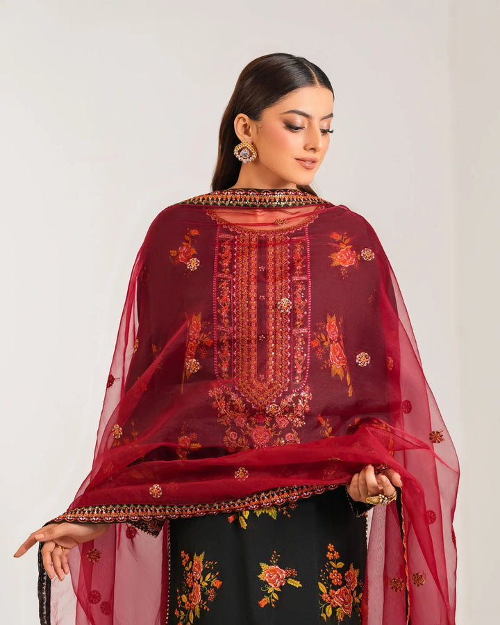 3-Piece Ready-to-Wear Raw Silk Suit | 4093-SJ-RWS Sha Posh Textile