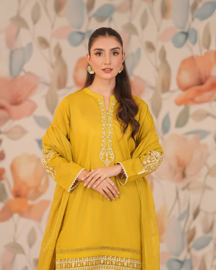 3 Piece Ready-to-Wear Rod Cotton Suit | 1996-NA-R.CT - Sha Posh Textile