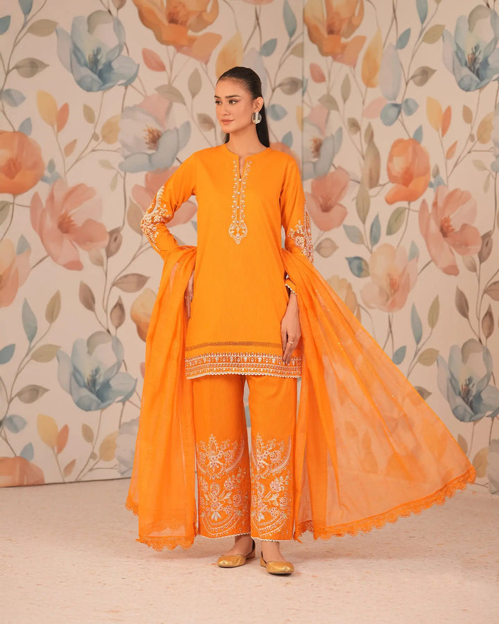 3 Piece Ready-to-Wear Rod Cotton Suit | 1996-NA-R.CT - Sha Posh Textile