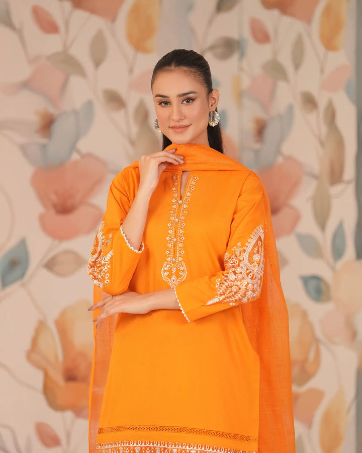 3 Piece Ready-to-Wear Rod Cotton Suit | 1996-NA-R.CT - Sha Posh Textile
