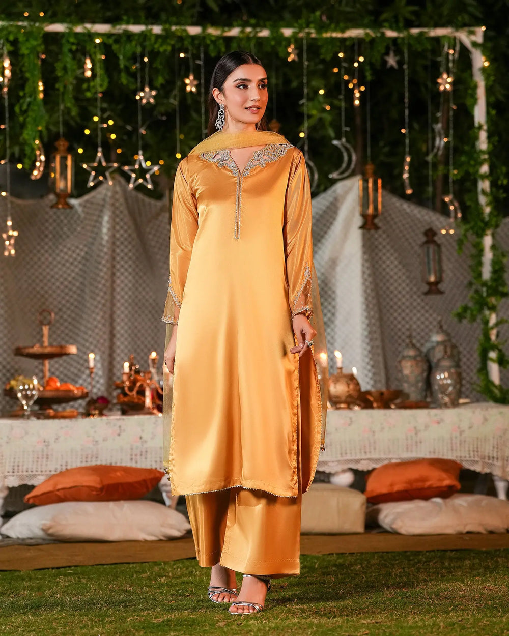 3-Piece Ready-to-Wear Silk Suit | 1148-ST-SLK Sha Posh Textile