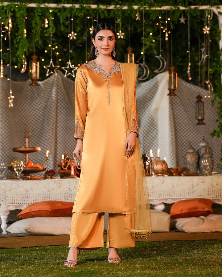 3-Piece Ready-to-Wear Silk Suit | 1148-ST-SLK Sha Posh Textile